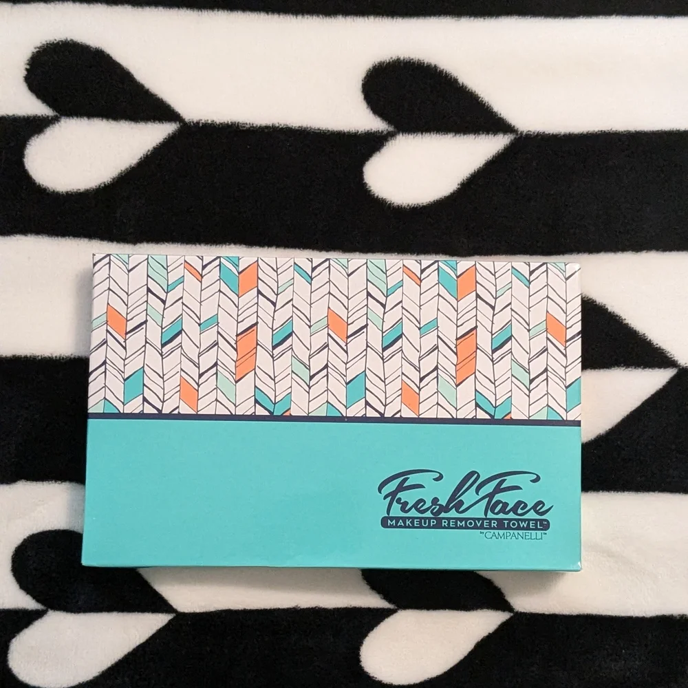 Makeup Remover Towel Wash Cloth Set Campanelli's Fresh Face Teal - New